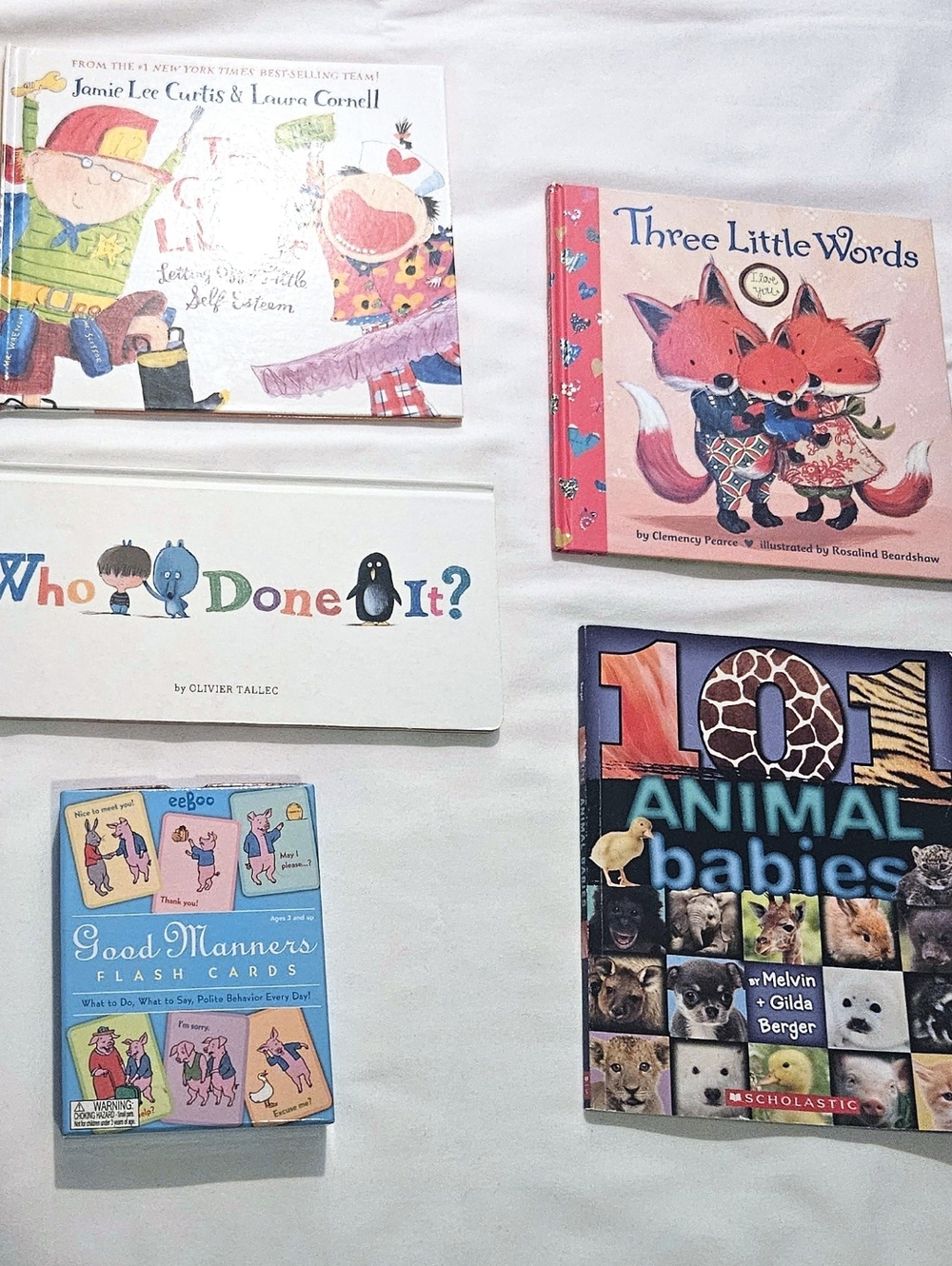 Like NEW A Lot Of 4 Children's Books & Manners Flashcards